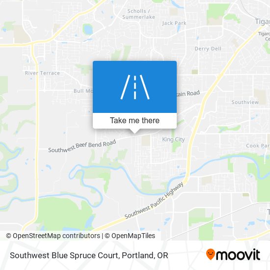 Mapa de Southwest Blue Spruce Court