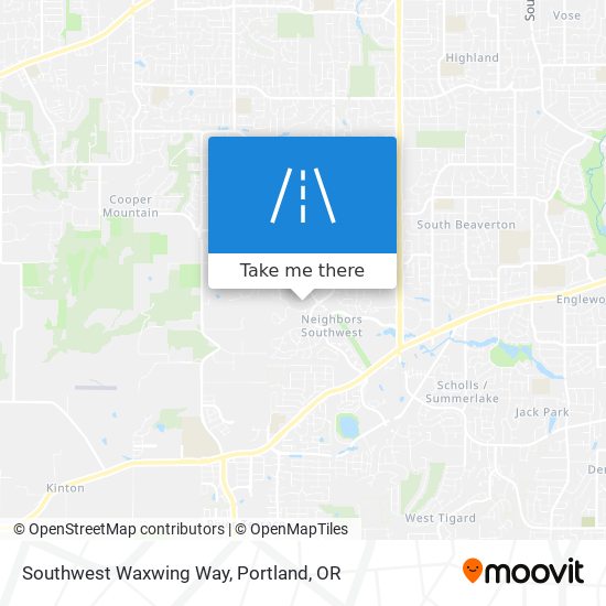 Southwest Waxwing Way map