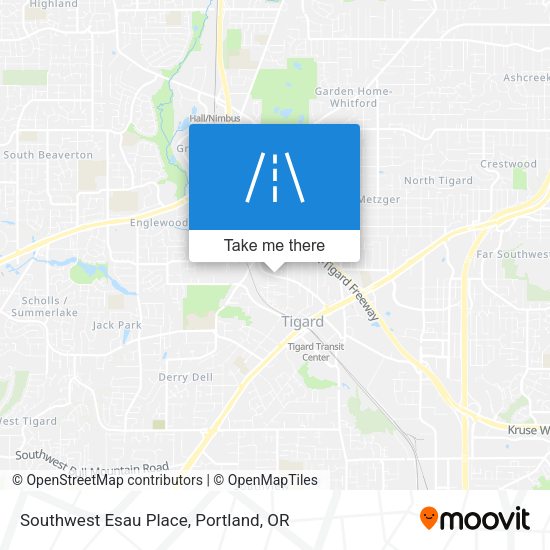 Southwest Esau Place map
