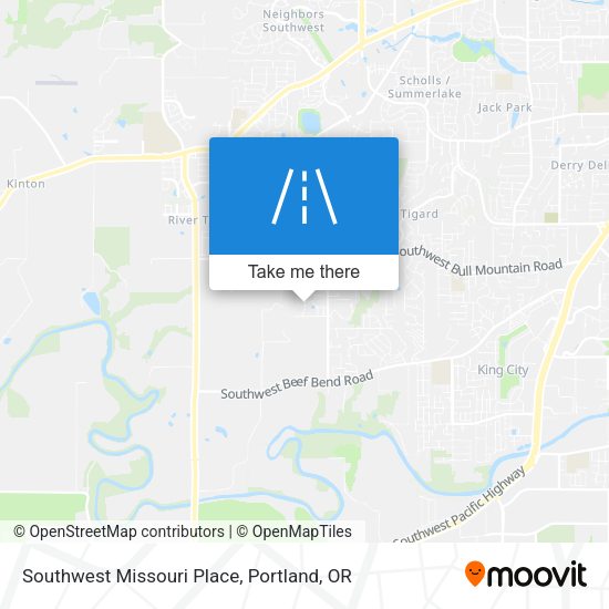 Mapa de Southwest Missouri Place