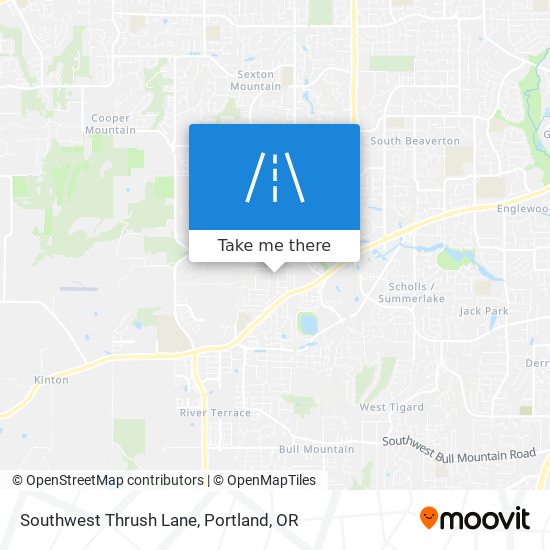 Southwest Thrush Lane map