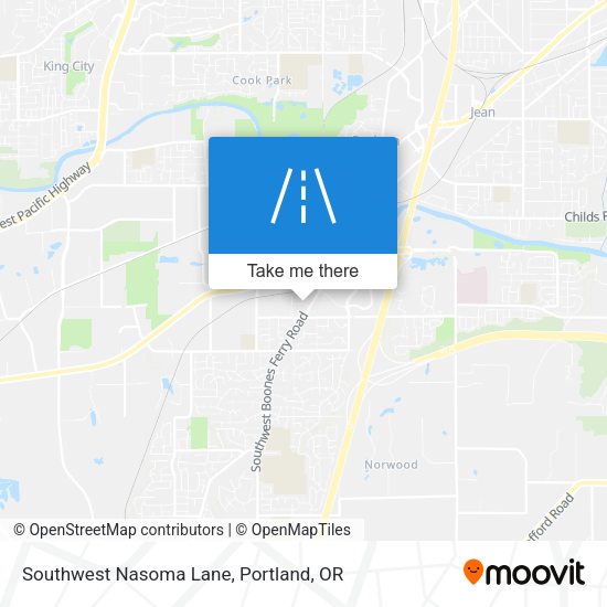 Southwest Nasoma Lane map