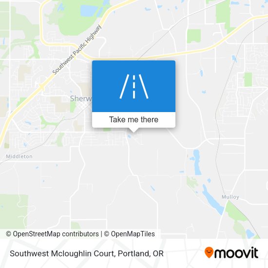 Mapa de Southwest Mcloughlin Court