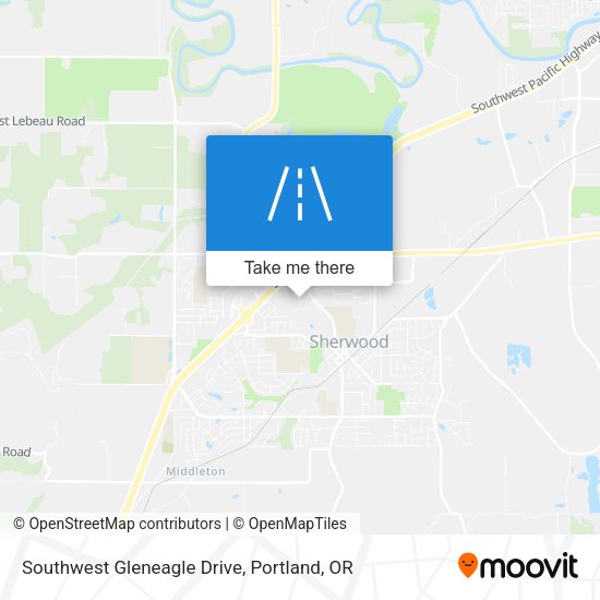 Southwest Gleneagle Drive map