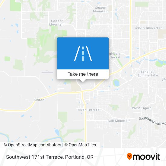 Southwest 171st Terrace map