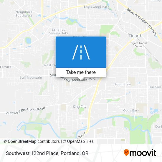 Mapa de Southwest 122nd Place