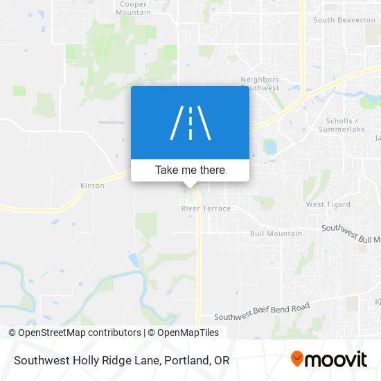 Southwest Holly Ridge Lane map