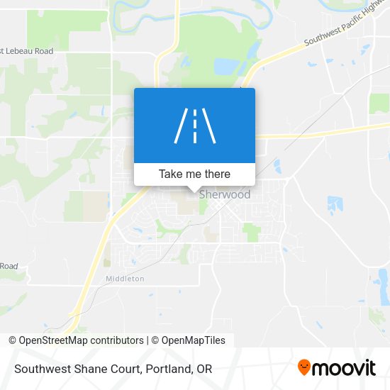 Southwest Shane Court map