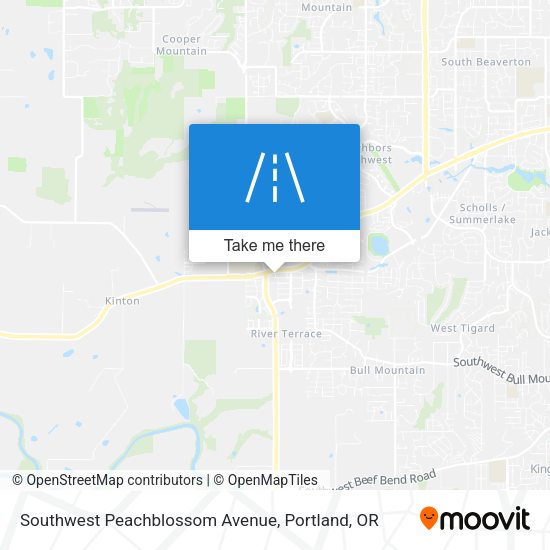Southwest Peachblossom Avenue map