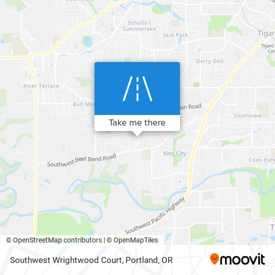 Mapa de Southwest Wrightwood Court