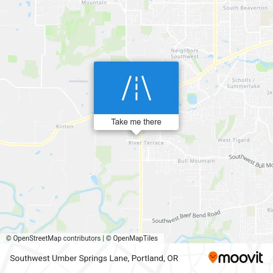Southwest Umber Springs Lane map