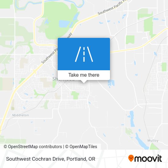 Southwest Cochran Drive map