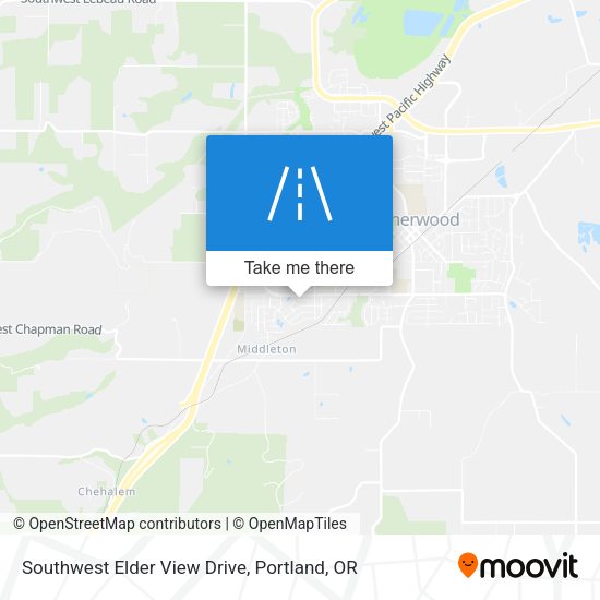 Southwest Elder View Drive map