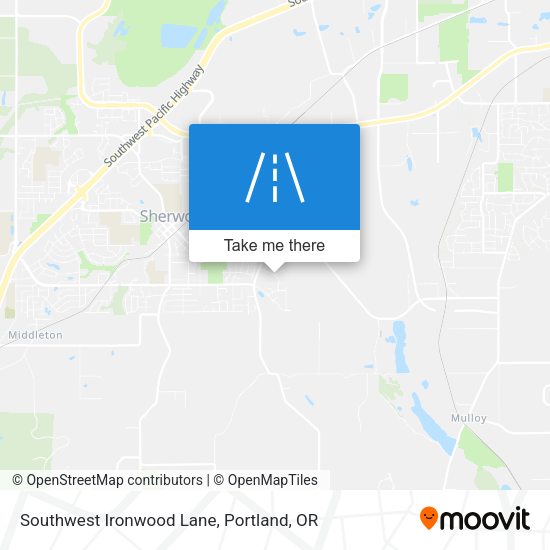 Mapa de Southwest Ironwood Lane
