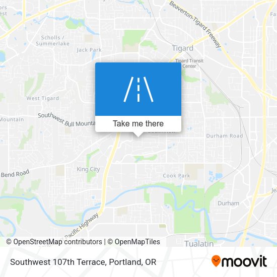Southwest 107th Terrace map