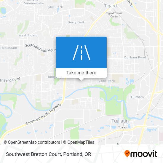 Southwest Bretton Court map