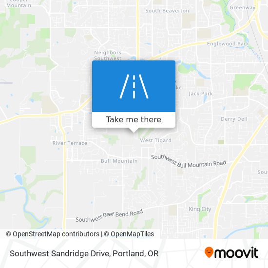 Southwest Sandridge Drive map