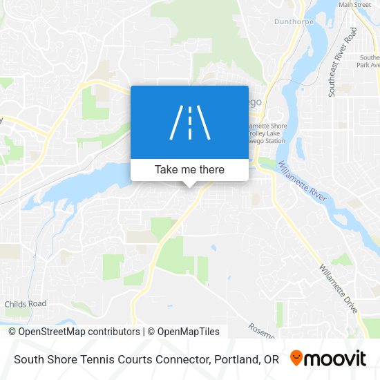 South Shore Tennis Courts Connector map