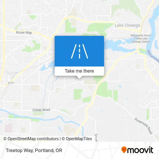 Treetop Way map