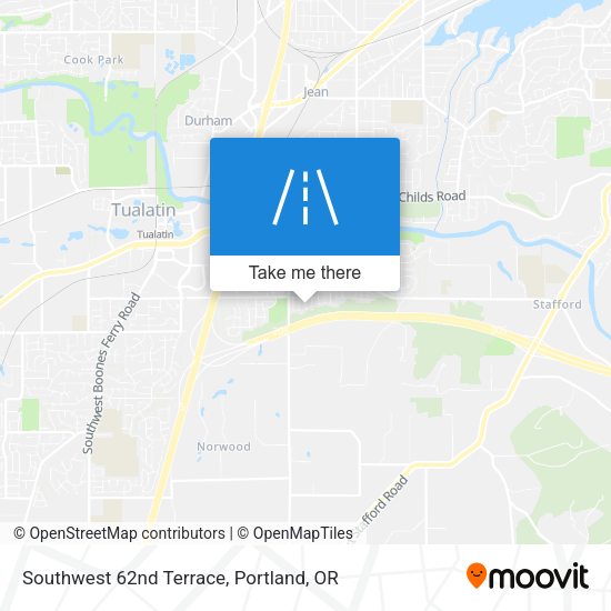 Southwest 62nd Terrace map