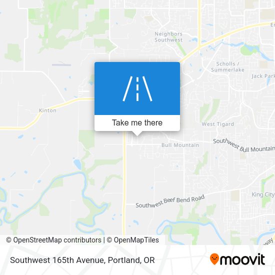 Southwest 165th Avenue map