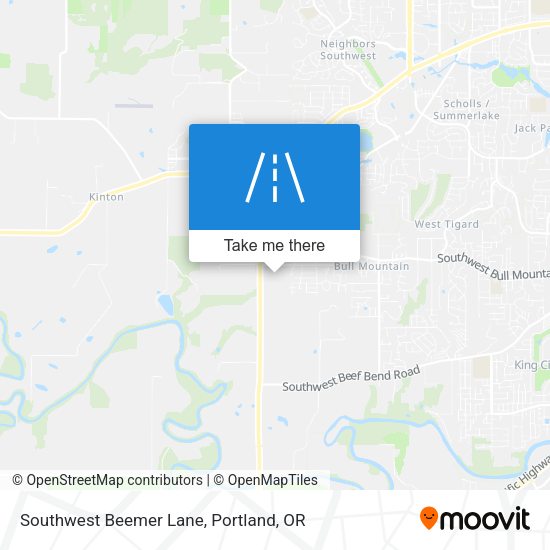 Mapa de Southwest Beemer Lane