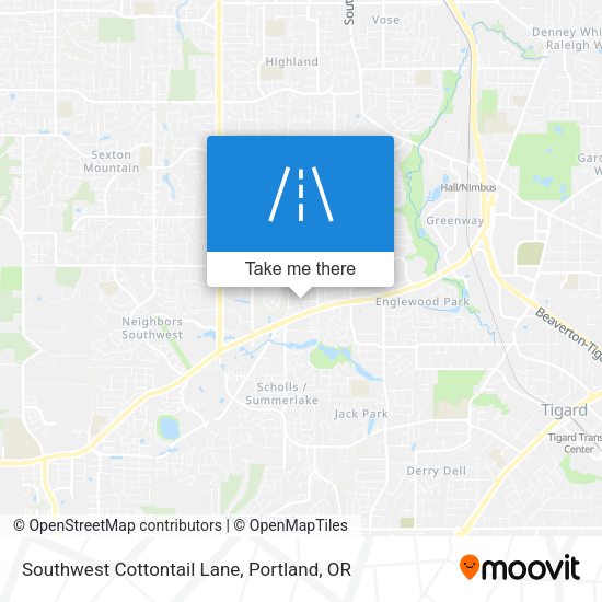 Mapa de Southwest Cottontail Lane