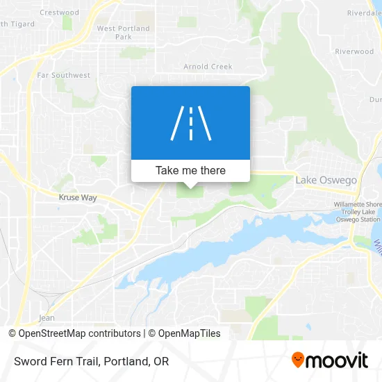 Sword Fern Trail map