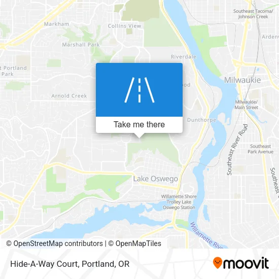 Hide-A-Way Court map