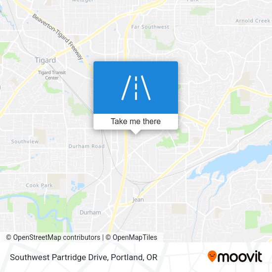 Mapa de Southwest Partridge Drive