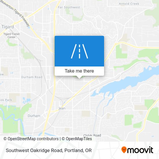 Mapa de Southwest Oakridge Road