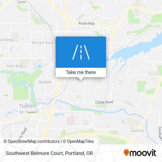 Southwest Belmore Court map