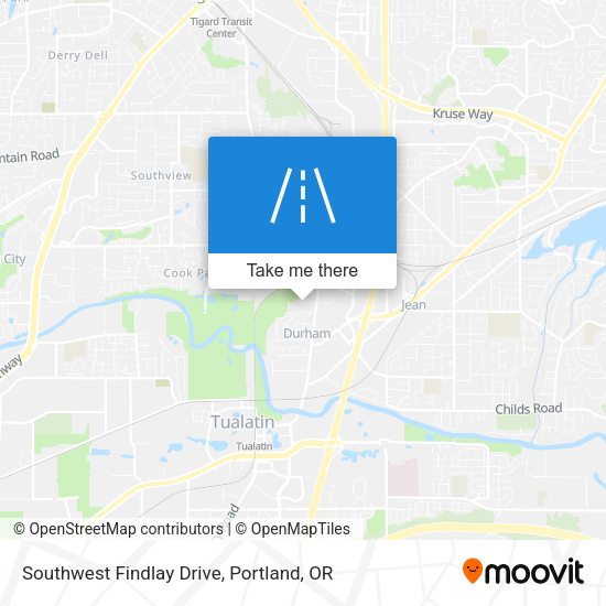 Southwest Findlay Drive map