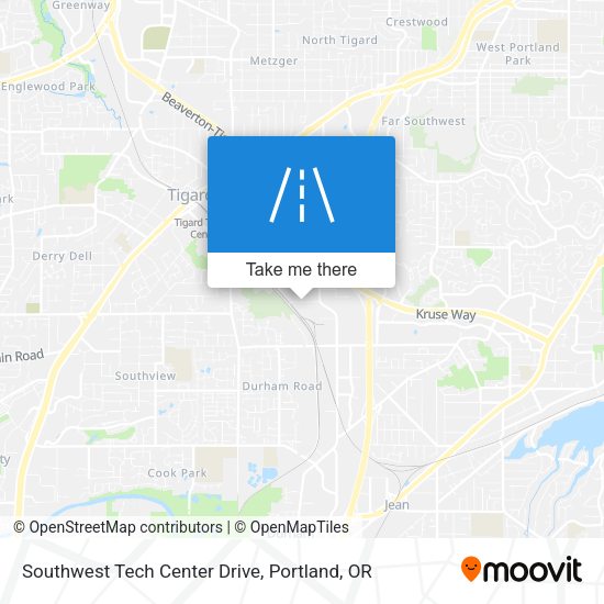 Mapa de Southwest Tech Center Drive