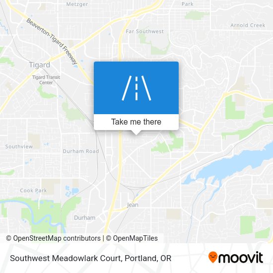 Mapa de Southwest Meadowlark Court