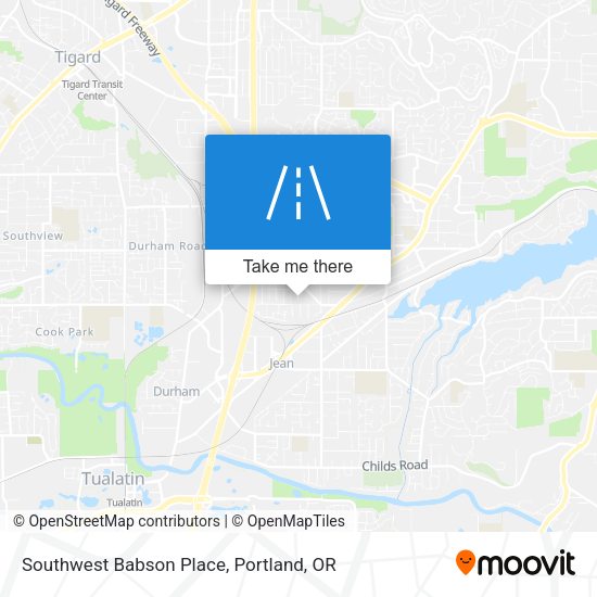 Southwest Babson Place map
