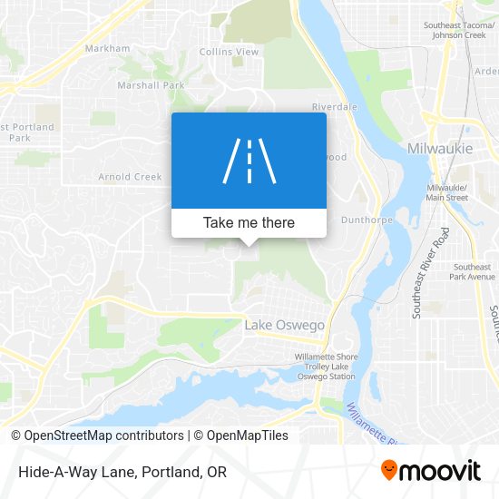 Mapa de Hide-A-Way Lane