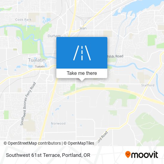 Southwest 61st Terrace map