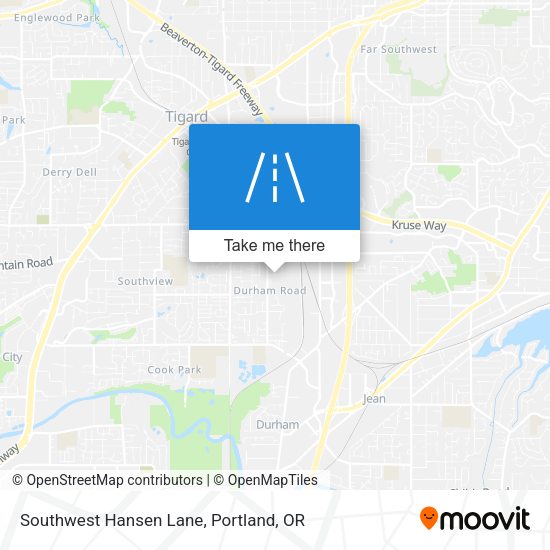 Mapa de Southwest Hansen Lane