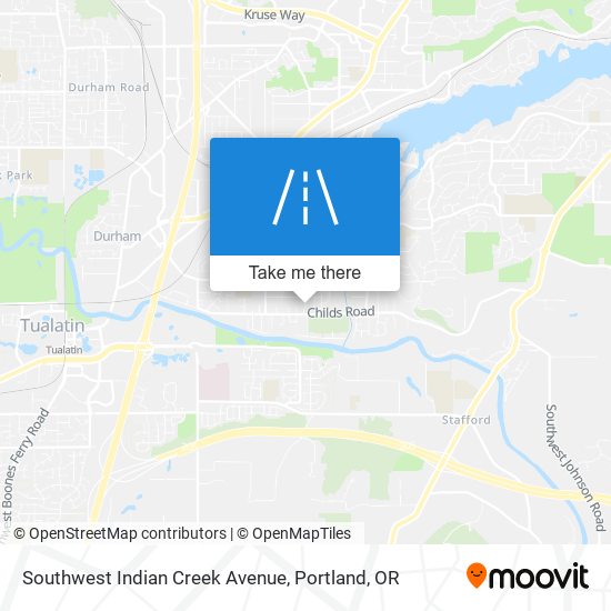Southwest Indian Creek Avenue map