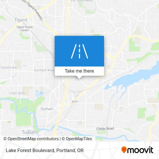 Lake Forest Boulevard map