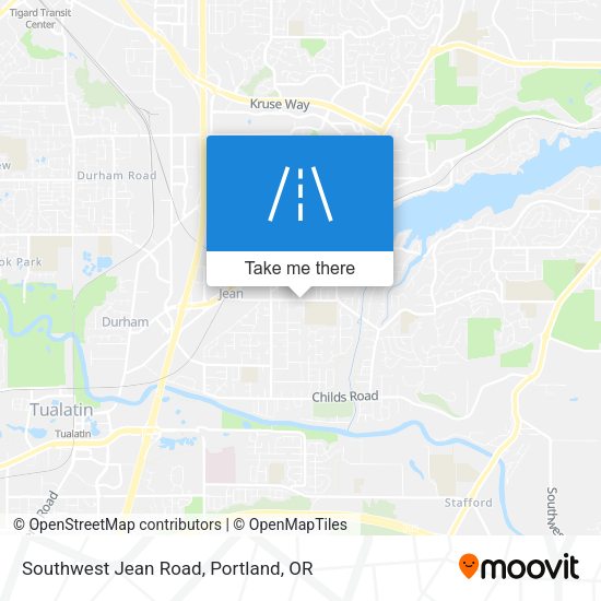 Southwest Jean Road map