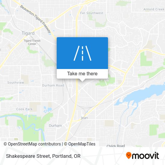 Mapa de Shakespeare Street