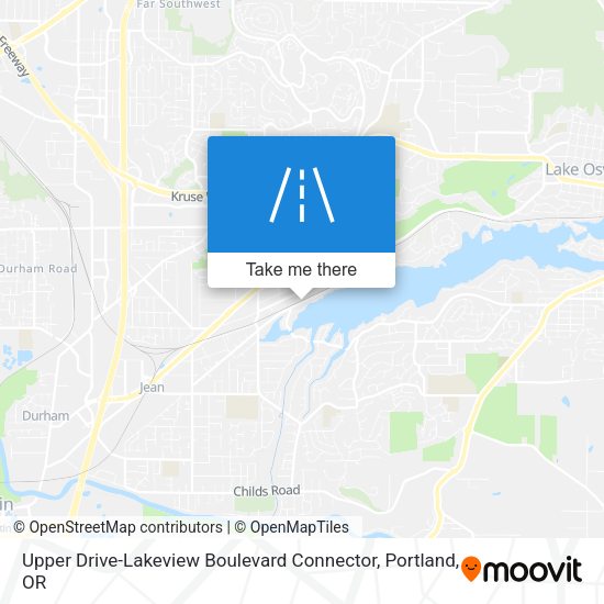 Upper Drive-Lakeview Boulevard Connector map