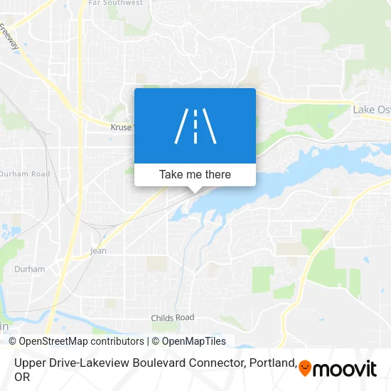 Upper Drive-Lakeview Boulevard Connector map