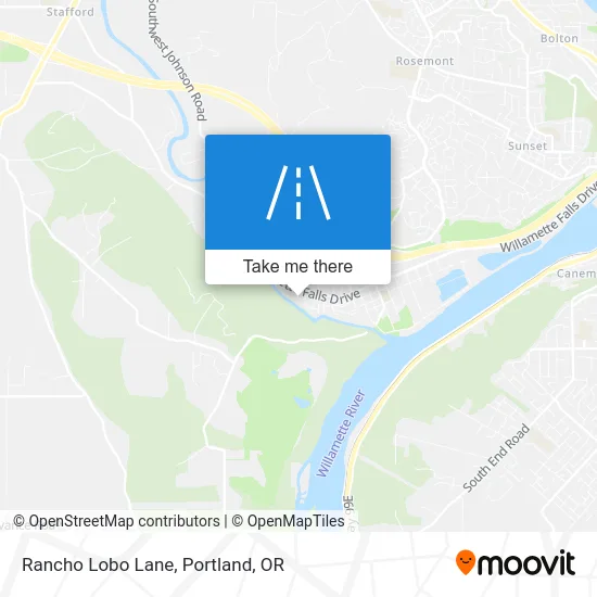 Rancho Lobo Lane map