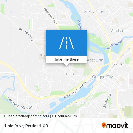 Hale Drive map