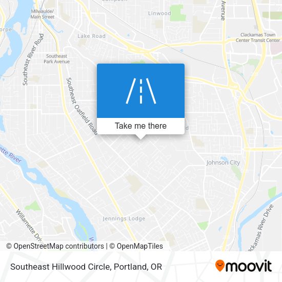 Southeast Hillwood Circle map