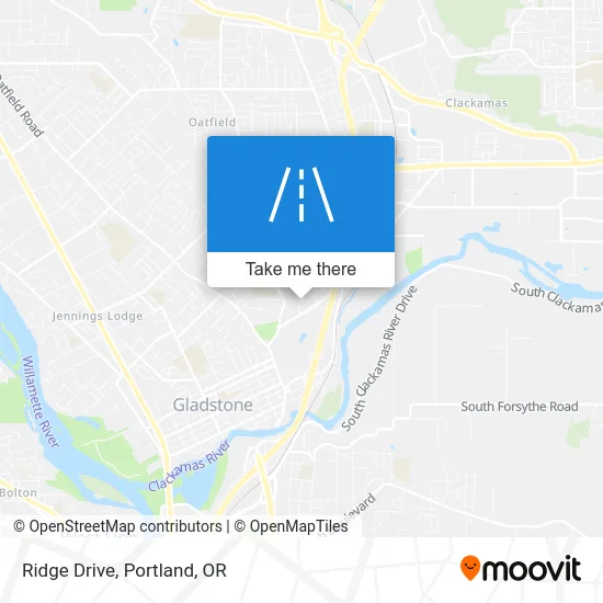 Ridge Drive map