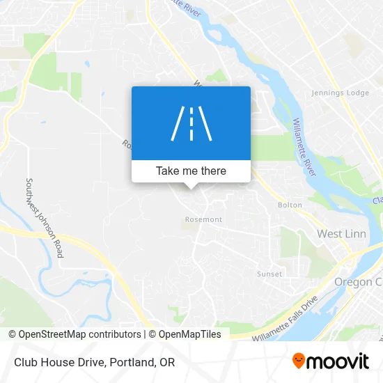 Club House Drive map